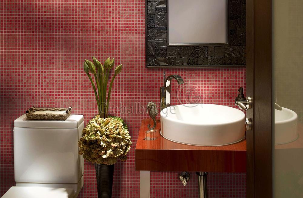 Mist Enamel glass mosaic porcelain glossy surface bathroom wall glass mosaic