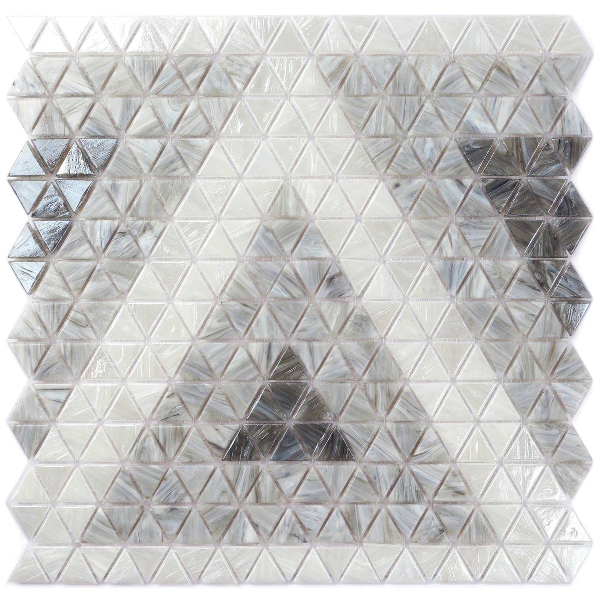 Patterned kitchen floor glass tiles
